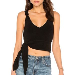 Free People Paisley Pop Tank Top in Black Size XS
